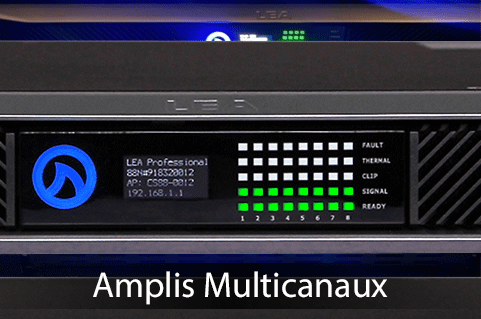 AMPLIFICATEURS AUDIO MULTICANAUX CONNECT&Eacute;S